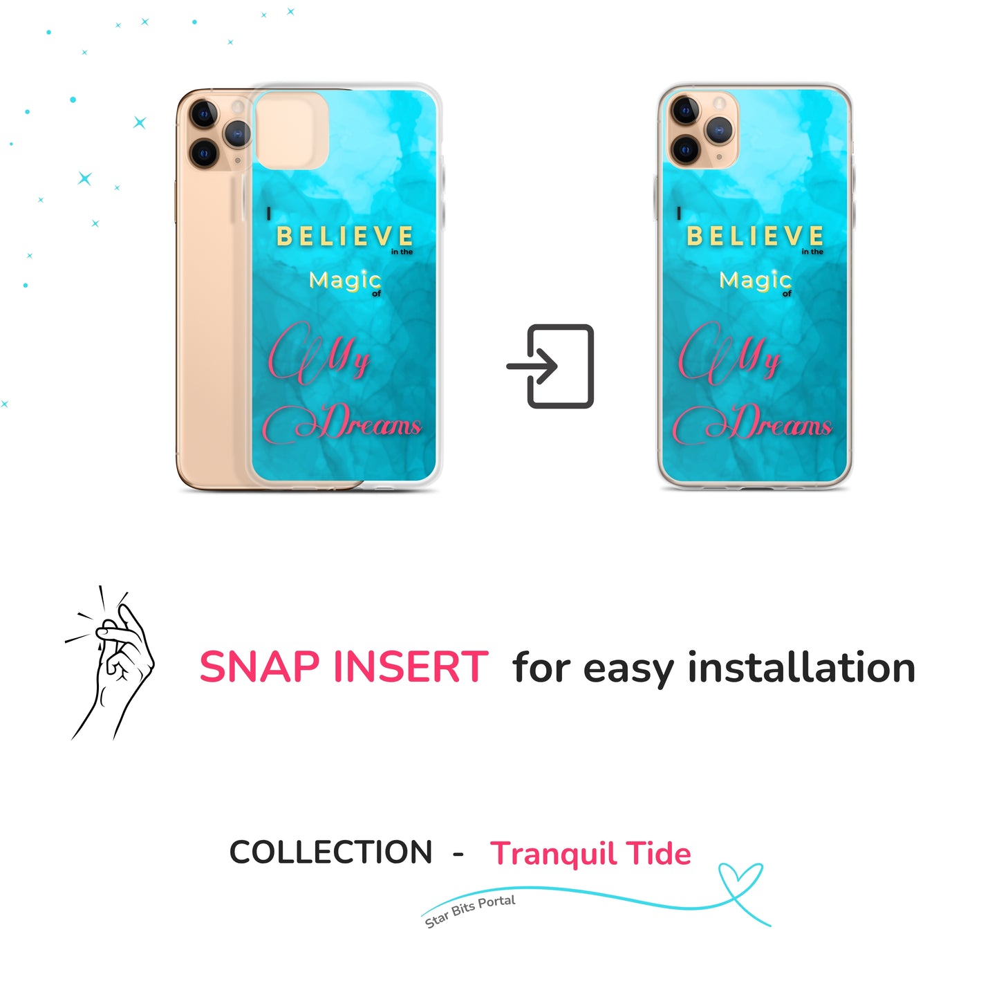 CLEAR iPHONE CASE - Tranquil Tide