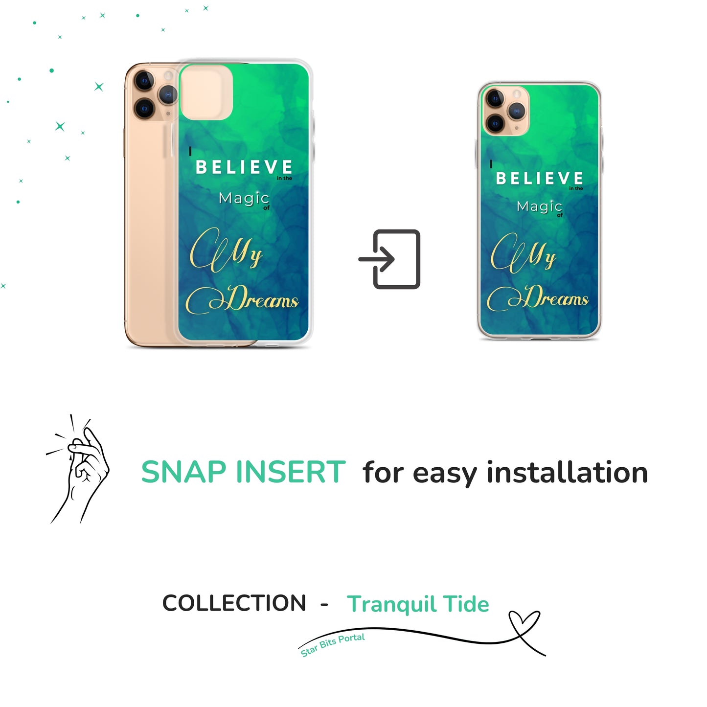 CLEAR iPHONE CASE - Tranquil Tide