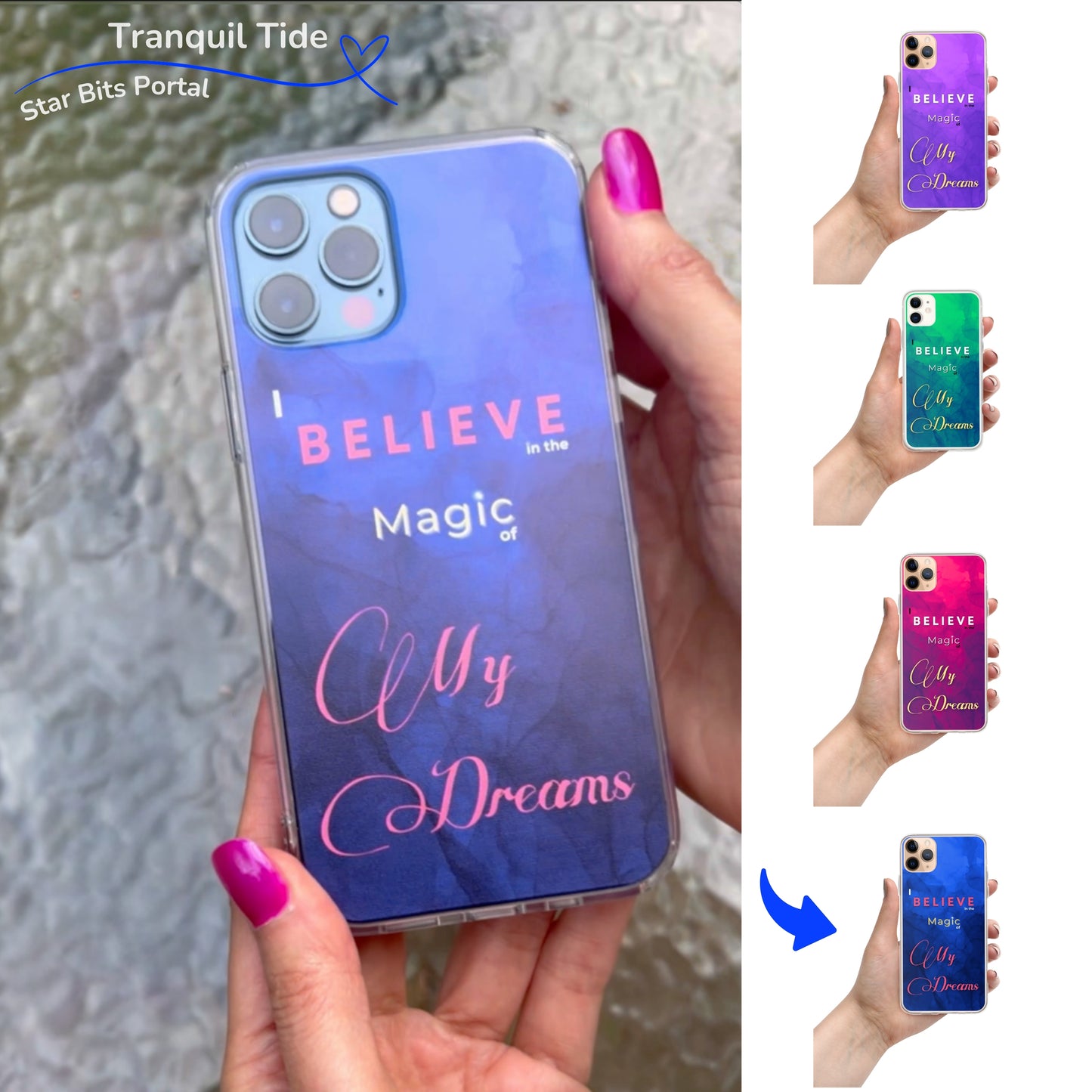 CLEAR iPHONE CASE - Tranquil Tide