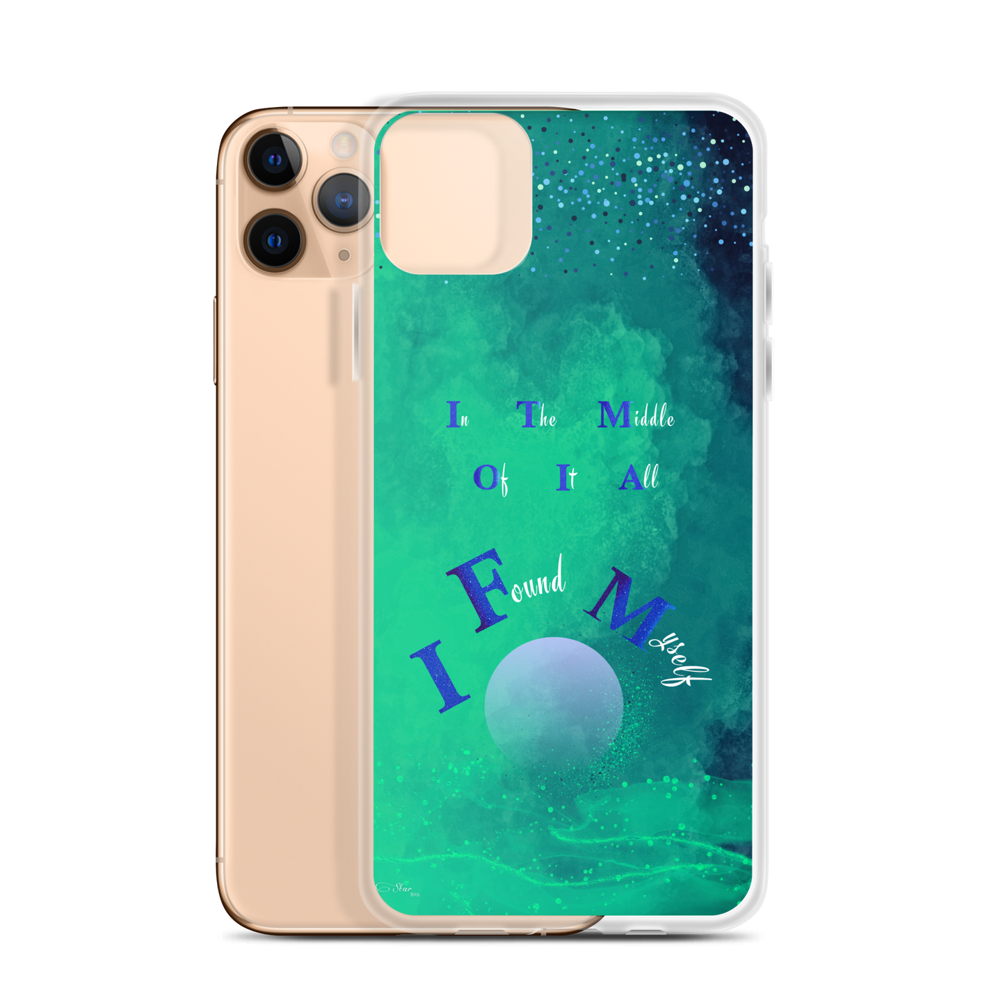 CleariPhoneCase_CELESTIALDREAMS_EmeraldEnigma_11ProMax_StarBits
