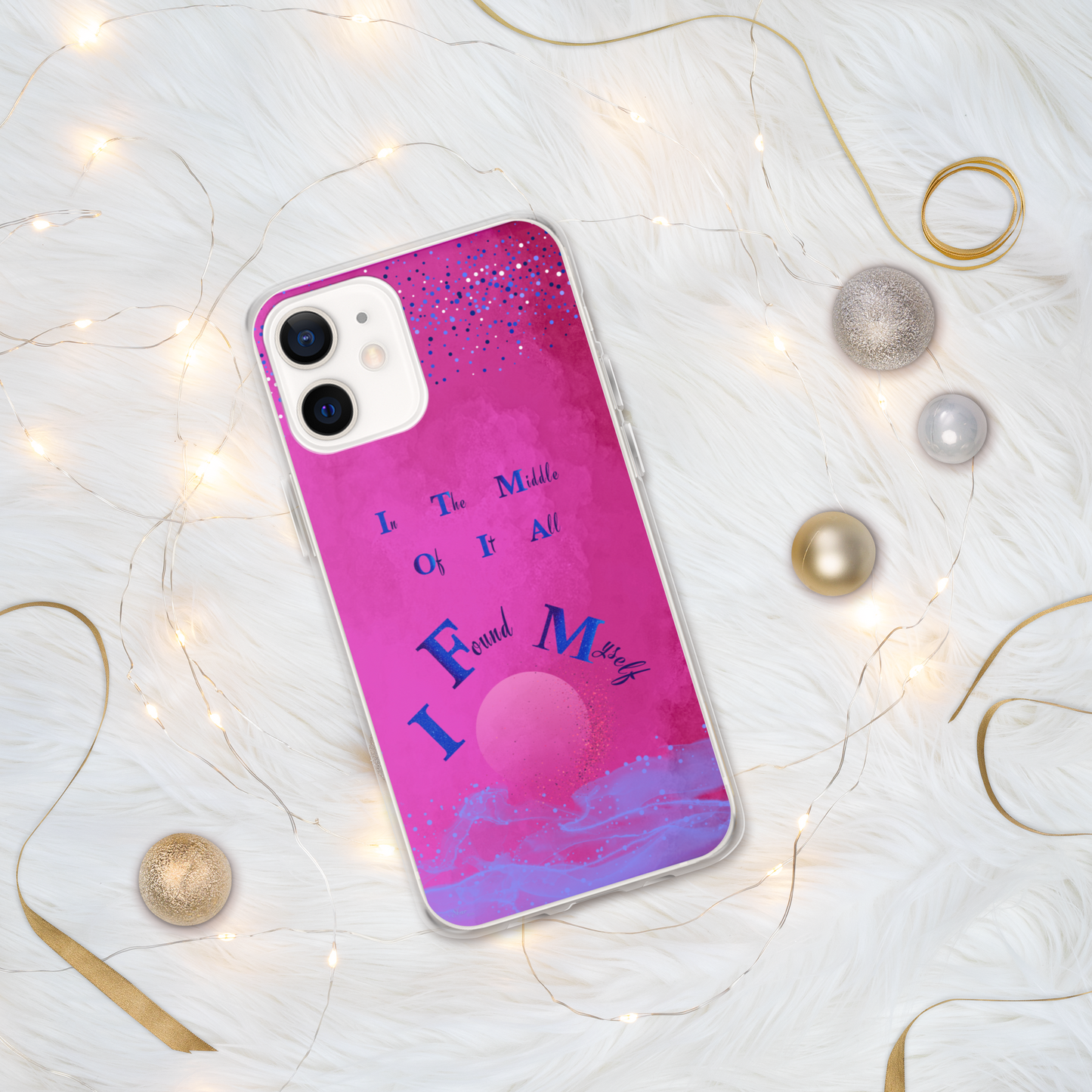 CleariPhoneCase_CELESTIALDREAMS_FuchsiaFusion_12Mini_StarBits