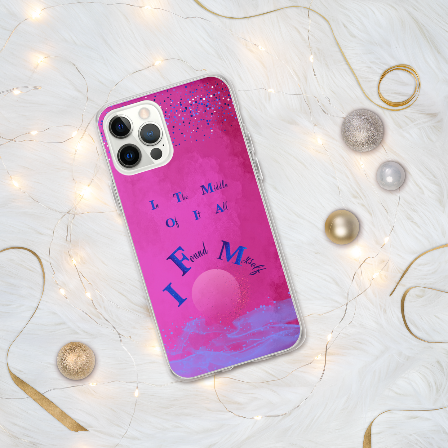 CleariPhoneCase_CELESTIALDREAMS_FuchsiaFusion_12Pro_StarBits