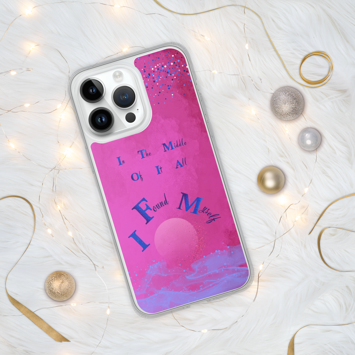 CleariPhoneCase_CELESTIALDREAMS_FuchsiaFusion_14ProMax_StarBits
