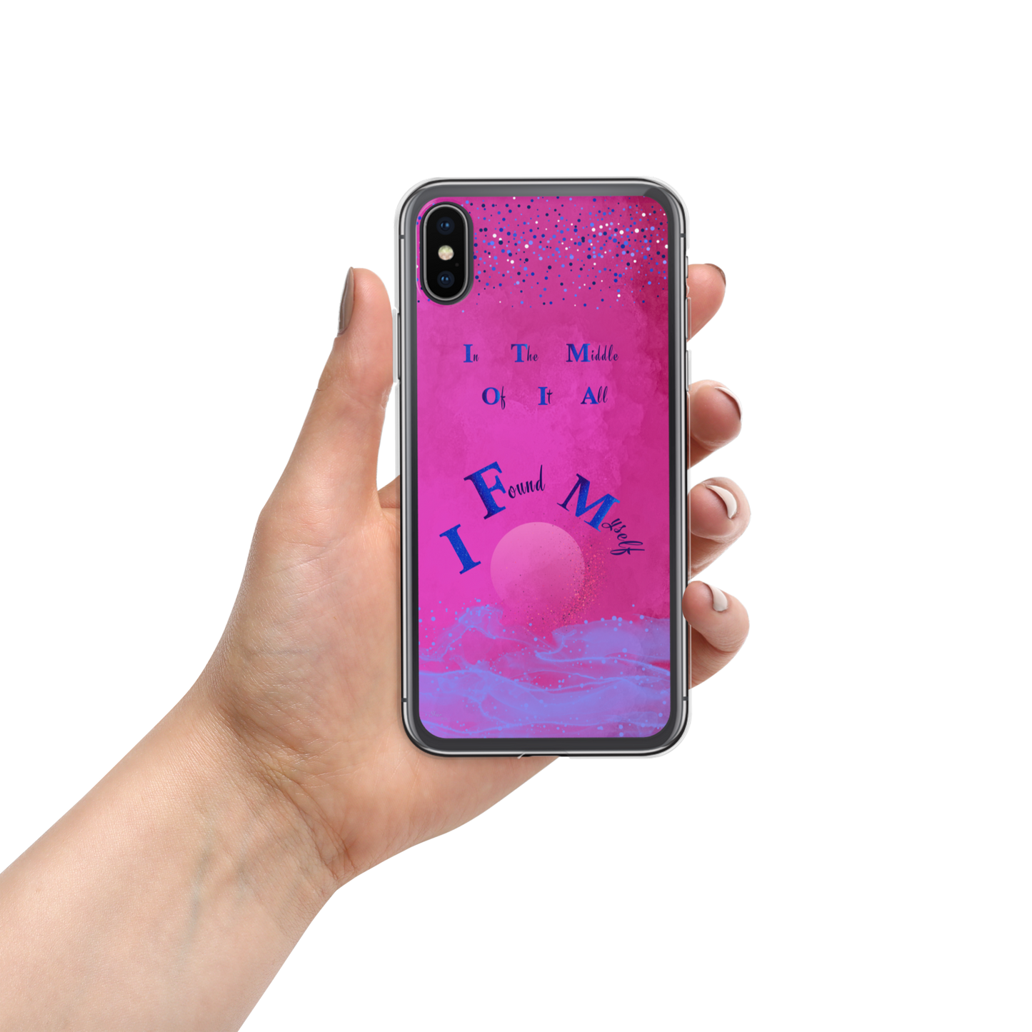 CleariPhoneCase_CELESTIALDREAMS_FuchsiaFusion_X/XS_StarBits