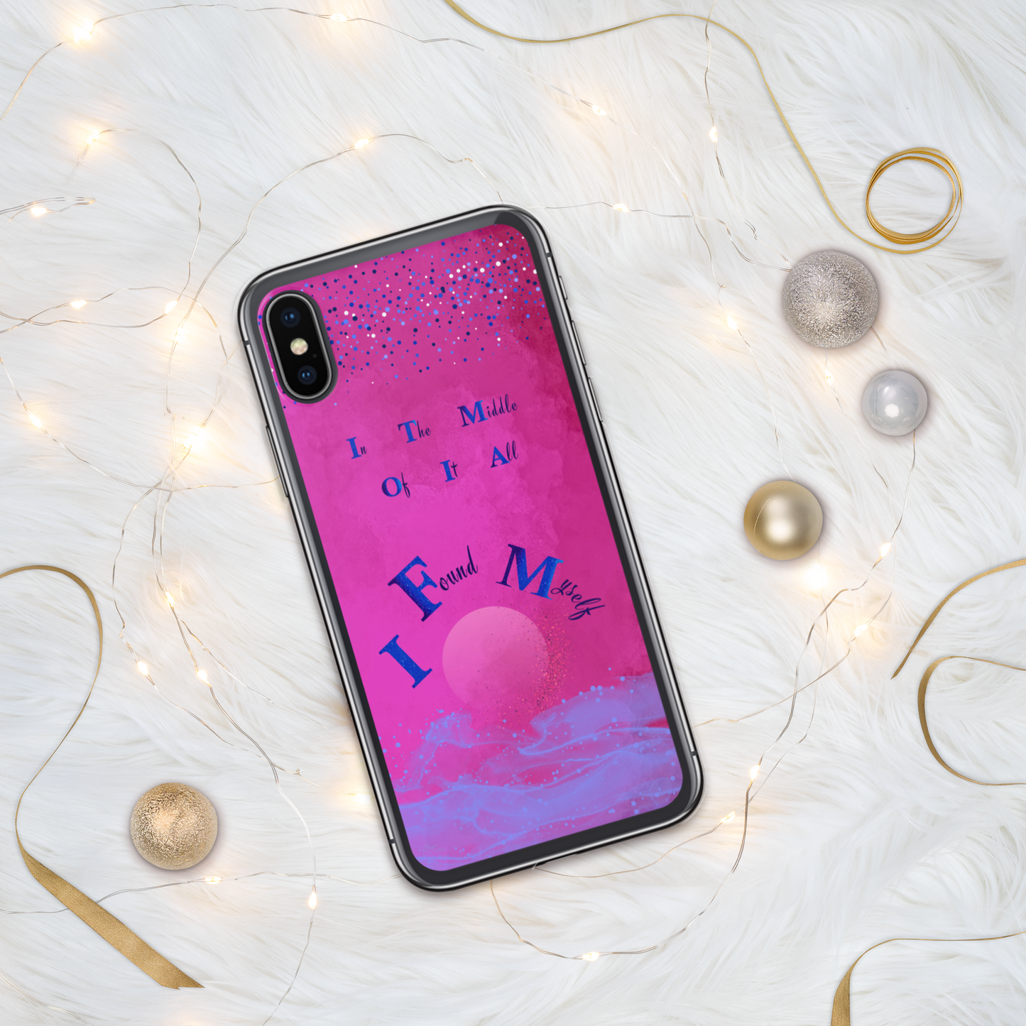 CleariPhoneCase_CELESTIALDREAMS_FuchsiaFusion_X/XS_StarBits