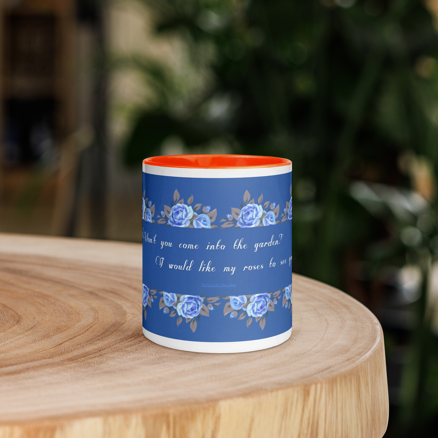 Blue Blossom Ceramic Mug - Colorful Reveals