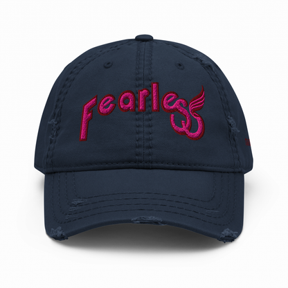 Fearless Distressed Dad Hat - Phoenix Rising