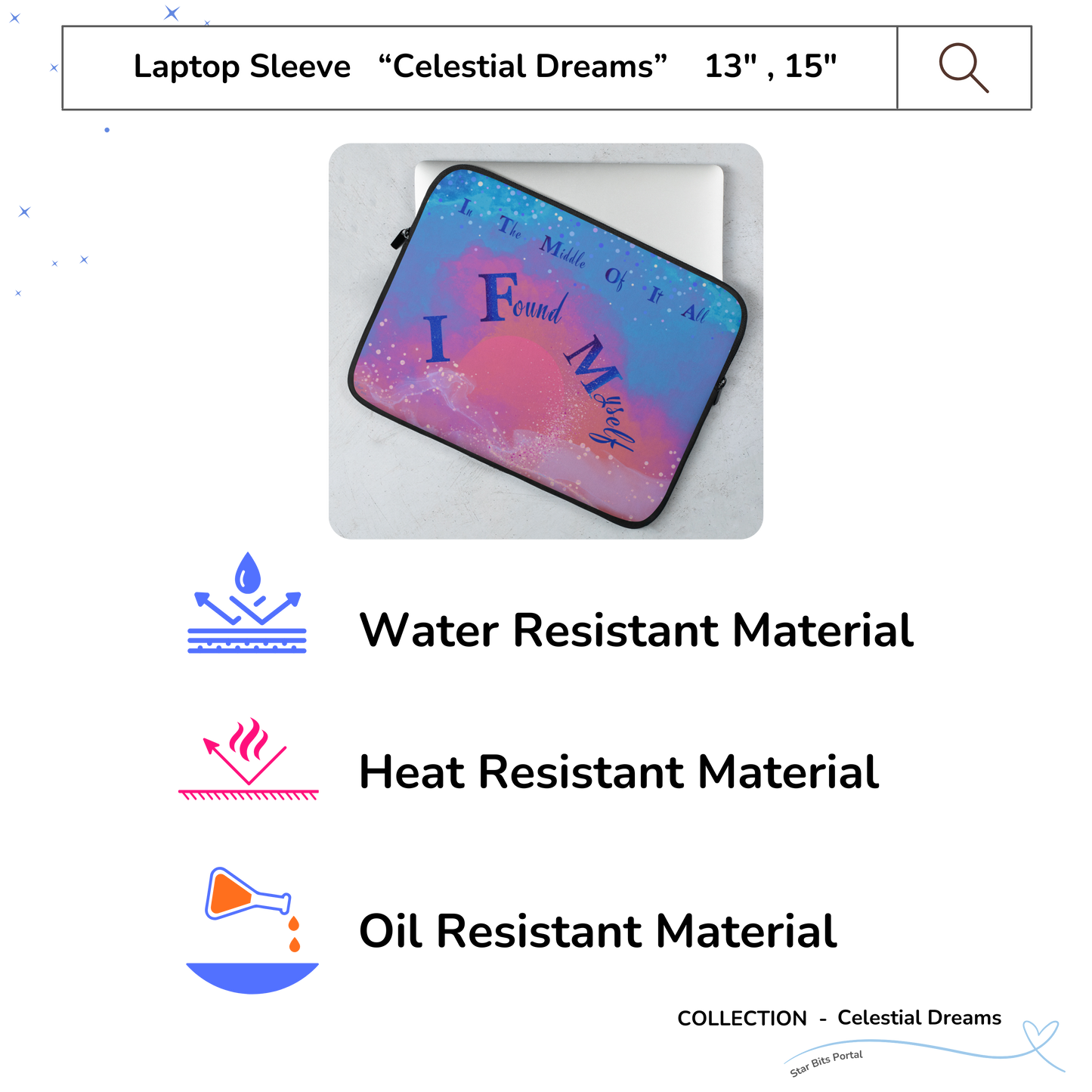LAPTOP SLEEVE - Celestial Dreams