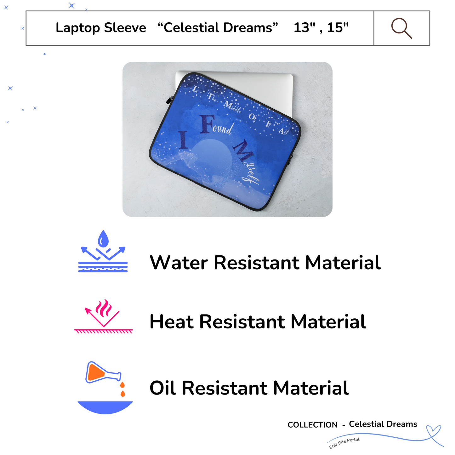 LAPTOP SLEEVE - Celestial Dreams