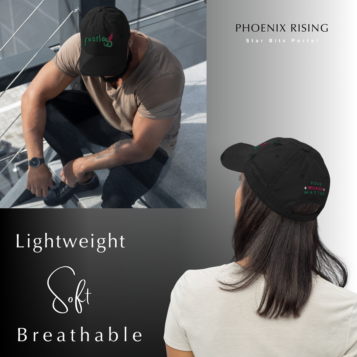 DISTRESSED DAD HAT - Phoenix Rising