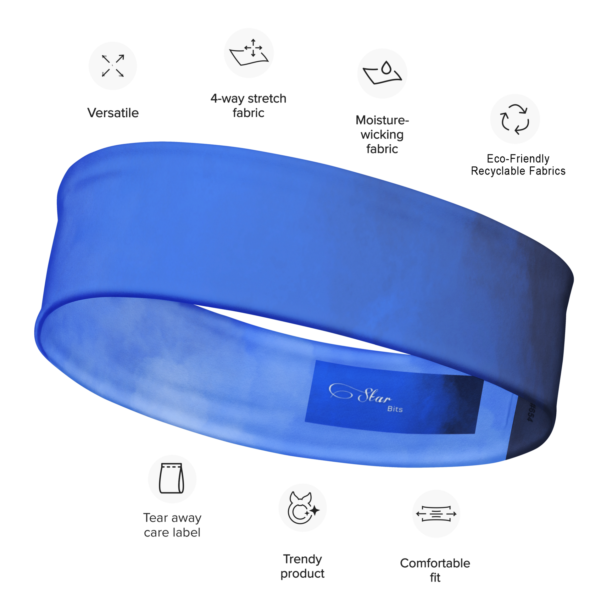 StylishHeadBand_Phoenix Rising_ElectricBlue_StarBitsPortal