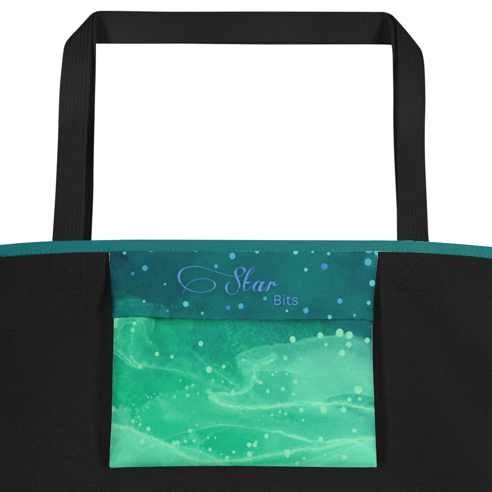 ToteBagLarge_CelestialBurst_EmeraldEnigma_16x20_StarBits 