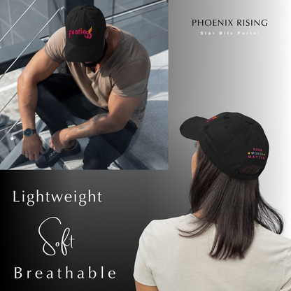 Fearless Distressed Dad Hat - Phoenix Rising