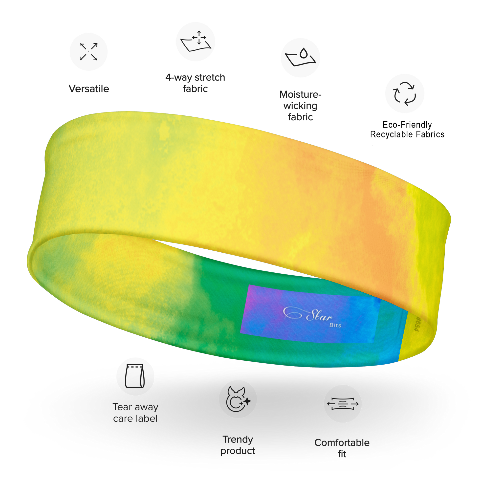 StylishHeadBand_Phoenix Rising_CitrineSunrise_StarBitsPortal