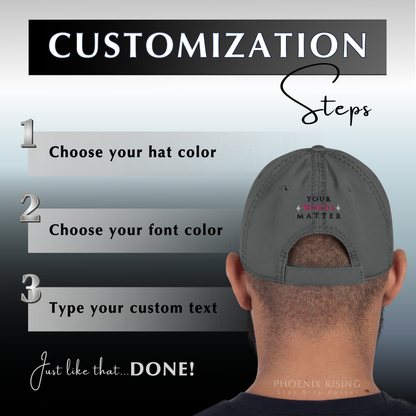Fearless Distressed Dad Hat - Phoenix Rising