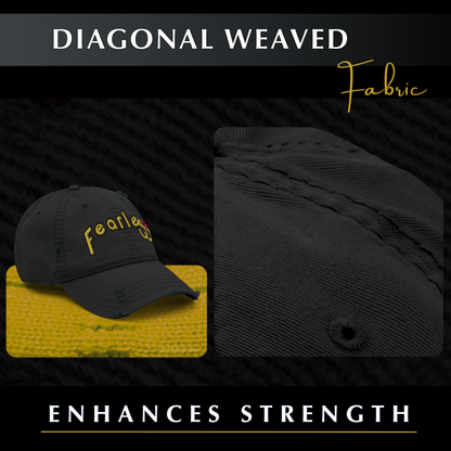 Fearless Distressed Dad Hat - Phoenix Rising