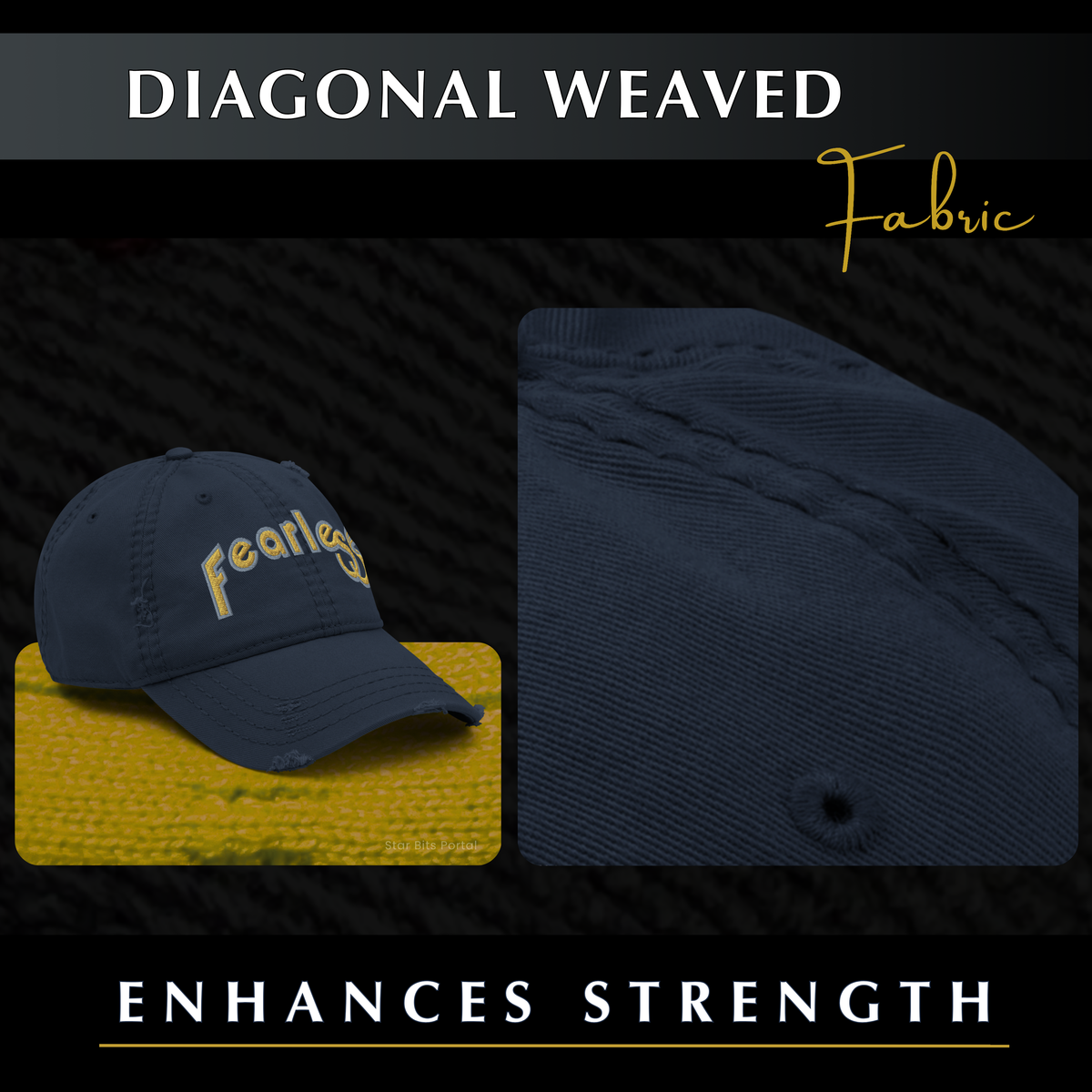 Fearless Distressed Dad Hat - Phoenix Rising