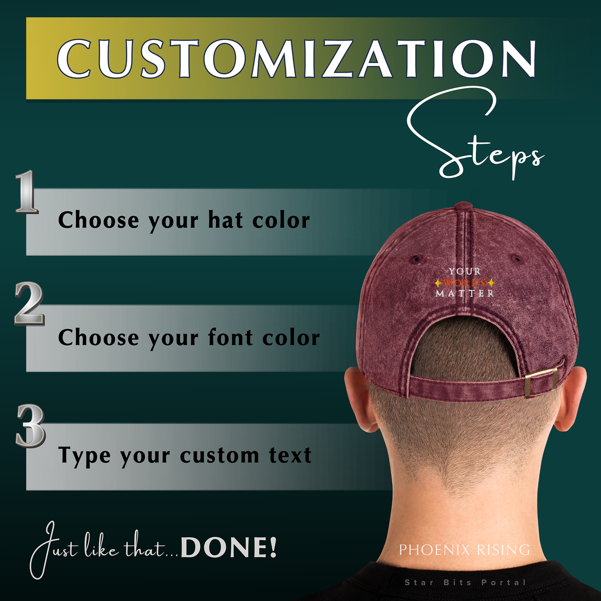 Reborn Vintage Hat - Phoenix Rising