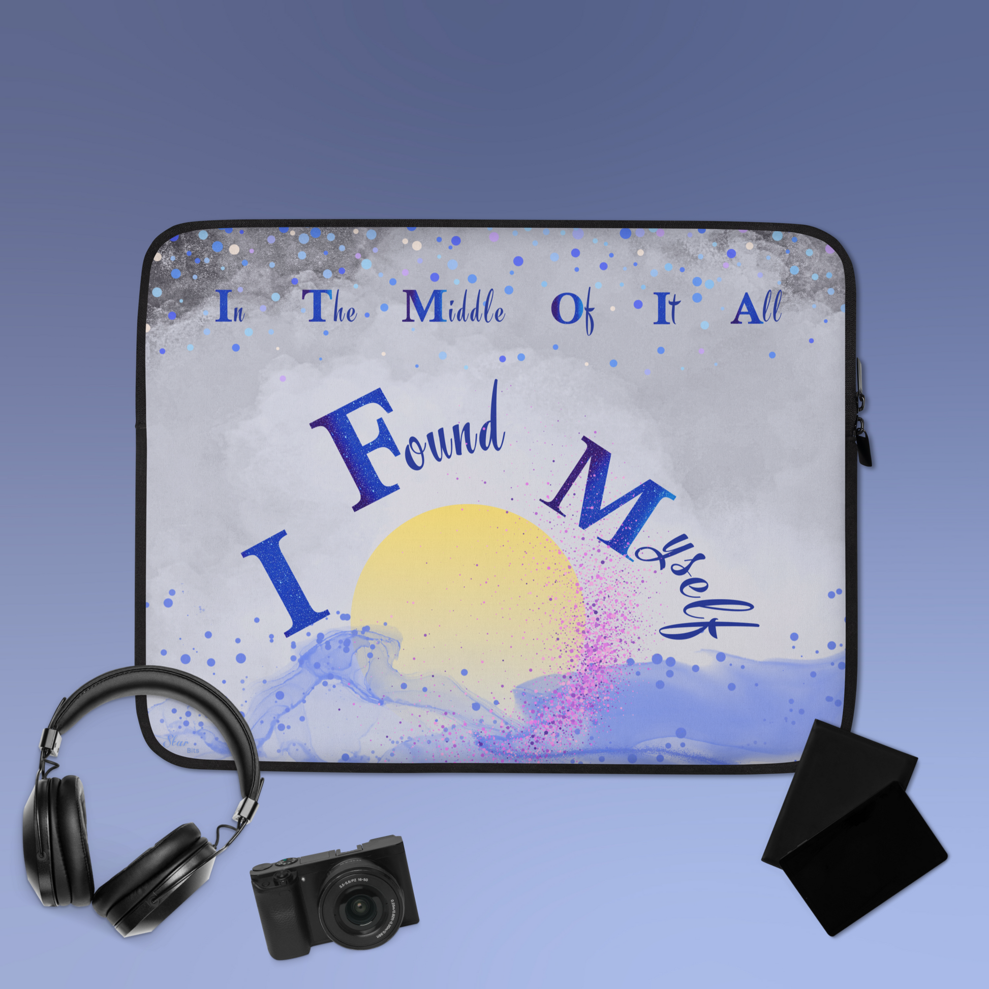 LaptopSleeve_13"_CELESTIALDREAMS_SmokyNight_StarBits 