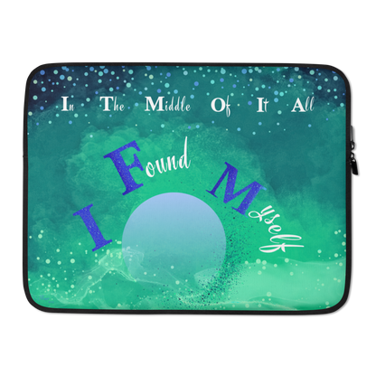 LaptopSleeve_15"_CELESTIALDREAMS_EmeraldEnigma_StarBits 