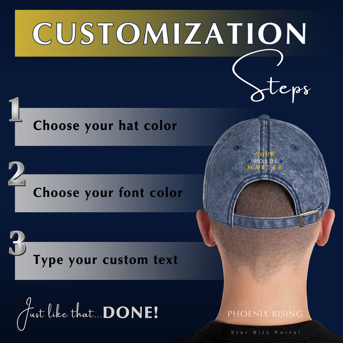 Reborn Vintage Hat - Phoenix Rising