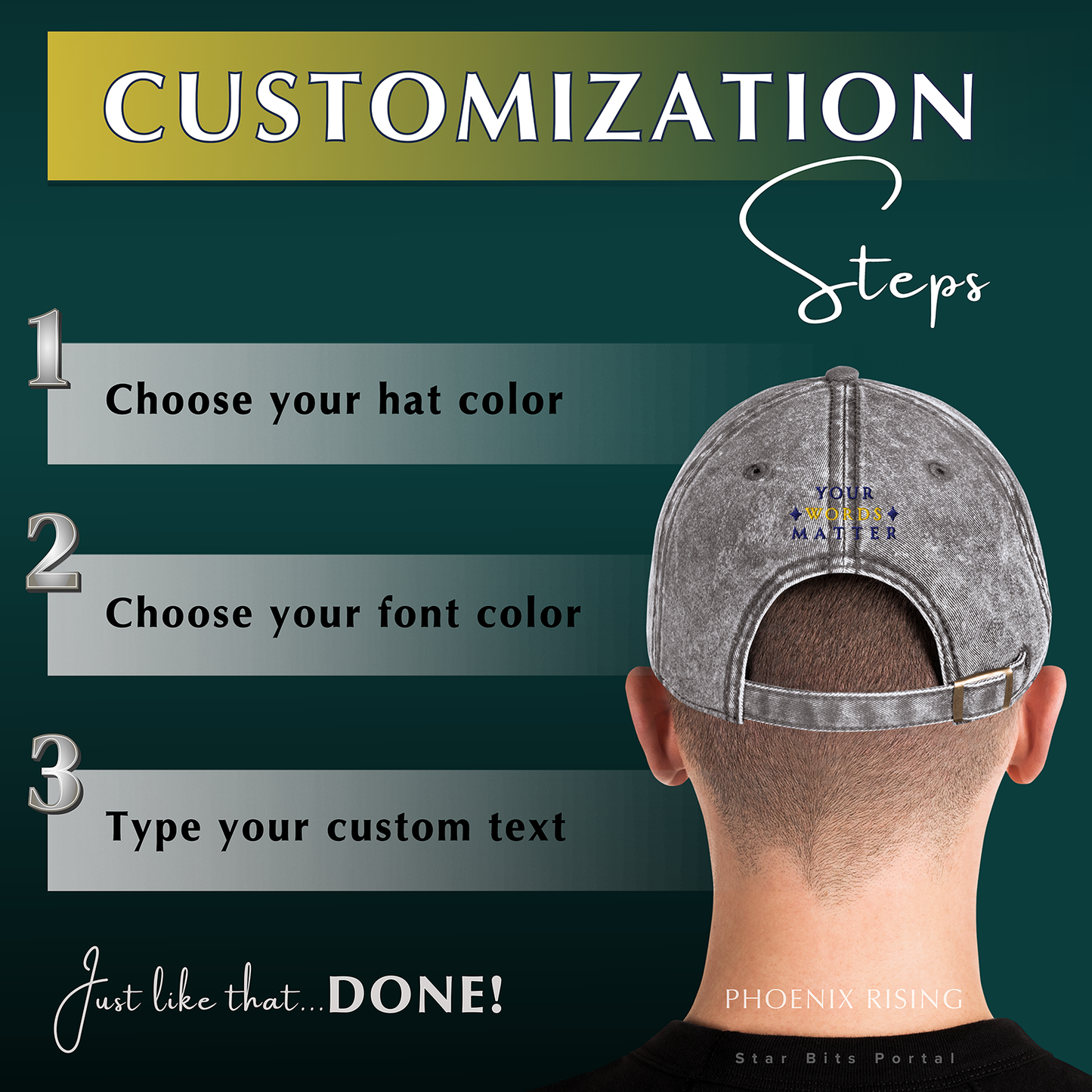 Reborn Vintage Hat - Phoenix Rising