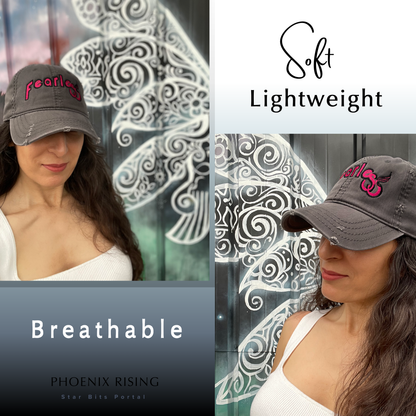 Fearless Distressed Dad Hat - Phoenix Rising