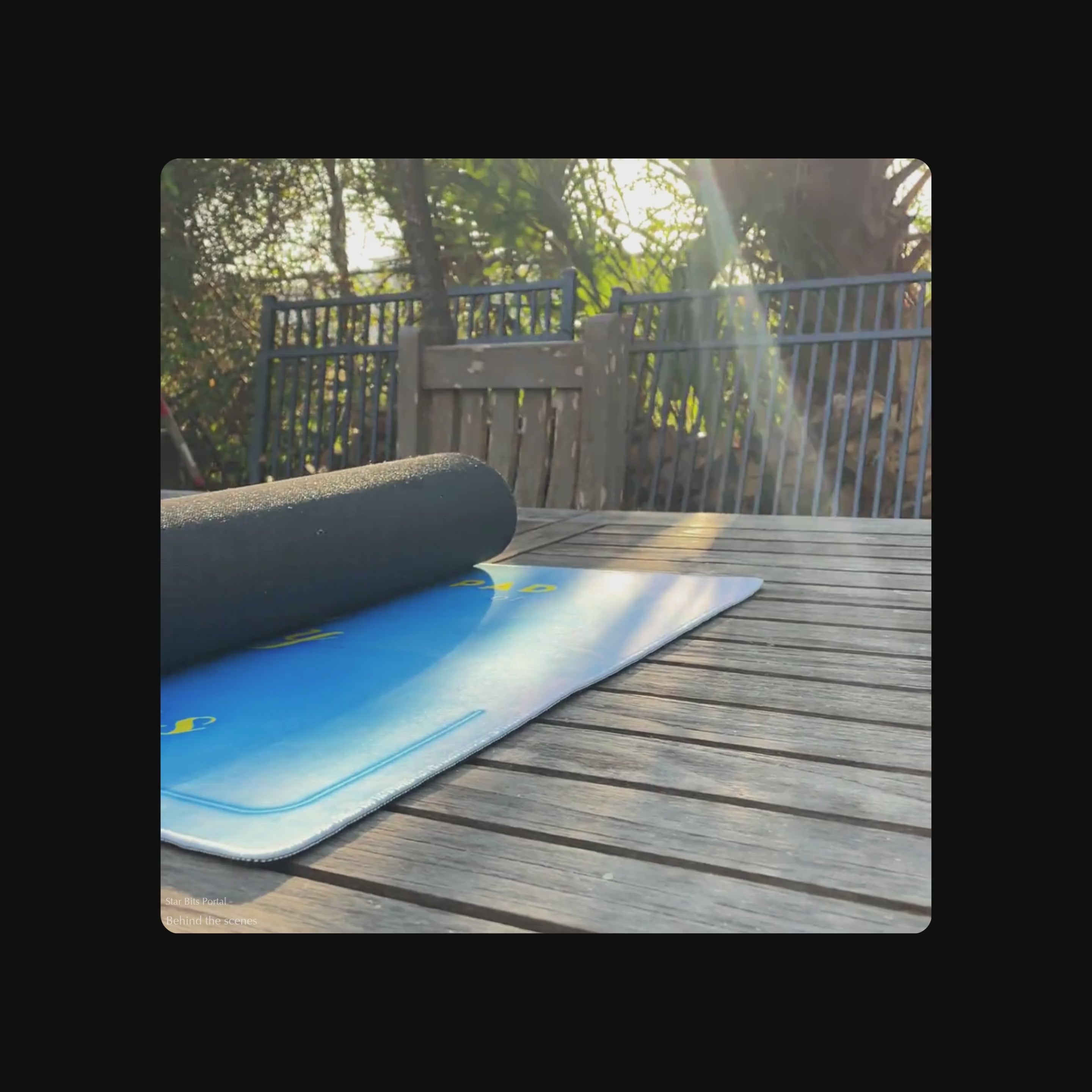 Load video: LargeMousePad_DesktopPad_Blue_PositiveAffirmations