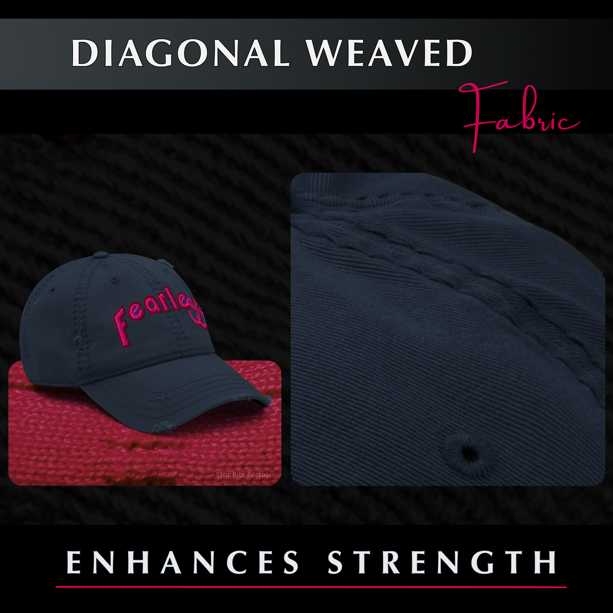 Fearless Distressed Dad Hat - Phoenix Rising