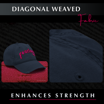Fearless Distressed Dad Hat - Phoenix Rising