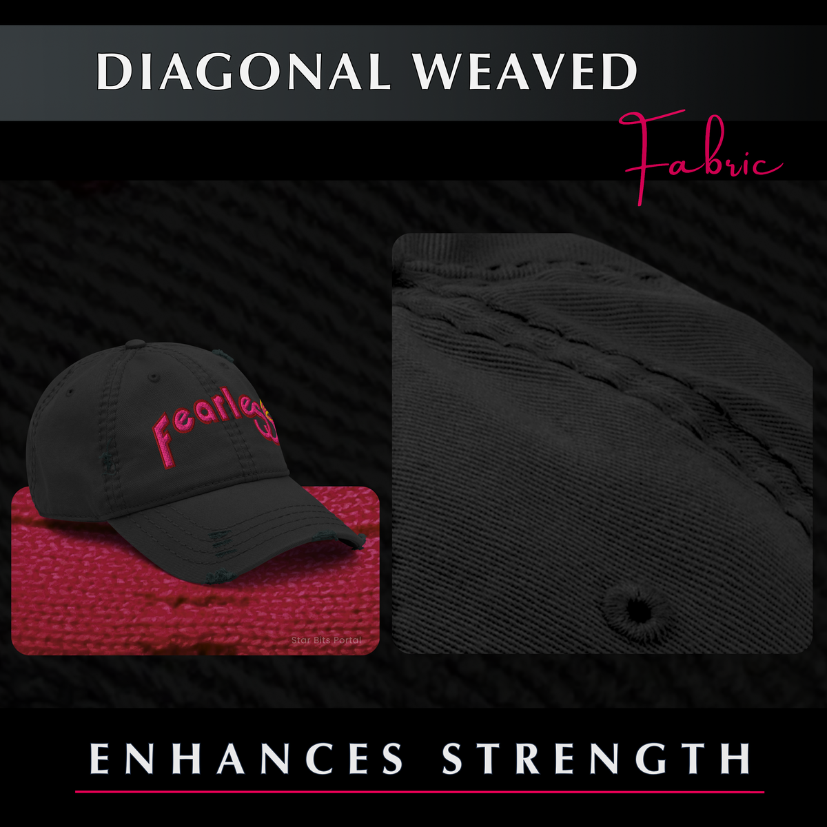 Fearless Distressed Dad Hat - Phoenix Rising