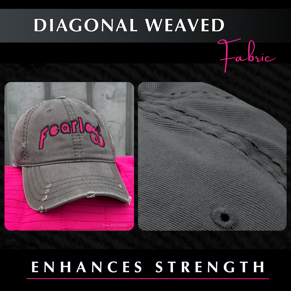 Fearless Distressed Dad Hat - Phoenix Rising