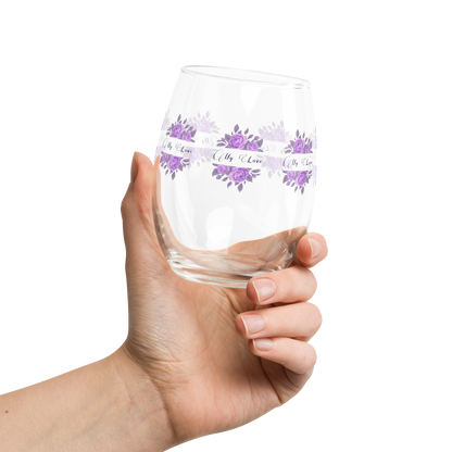 StemlessBeverageGlass_FrenchCountryFloralDesign2_Pink_UniqueGiftSet