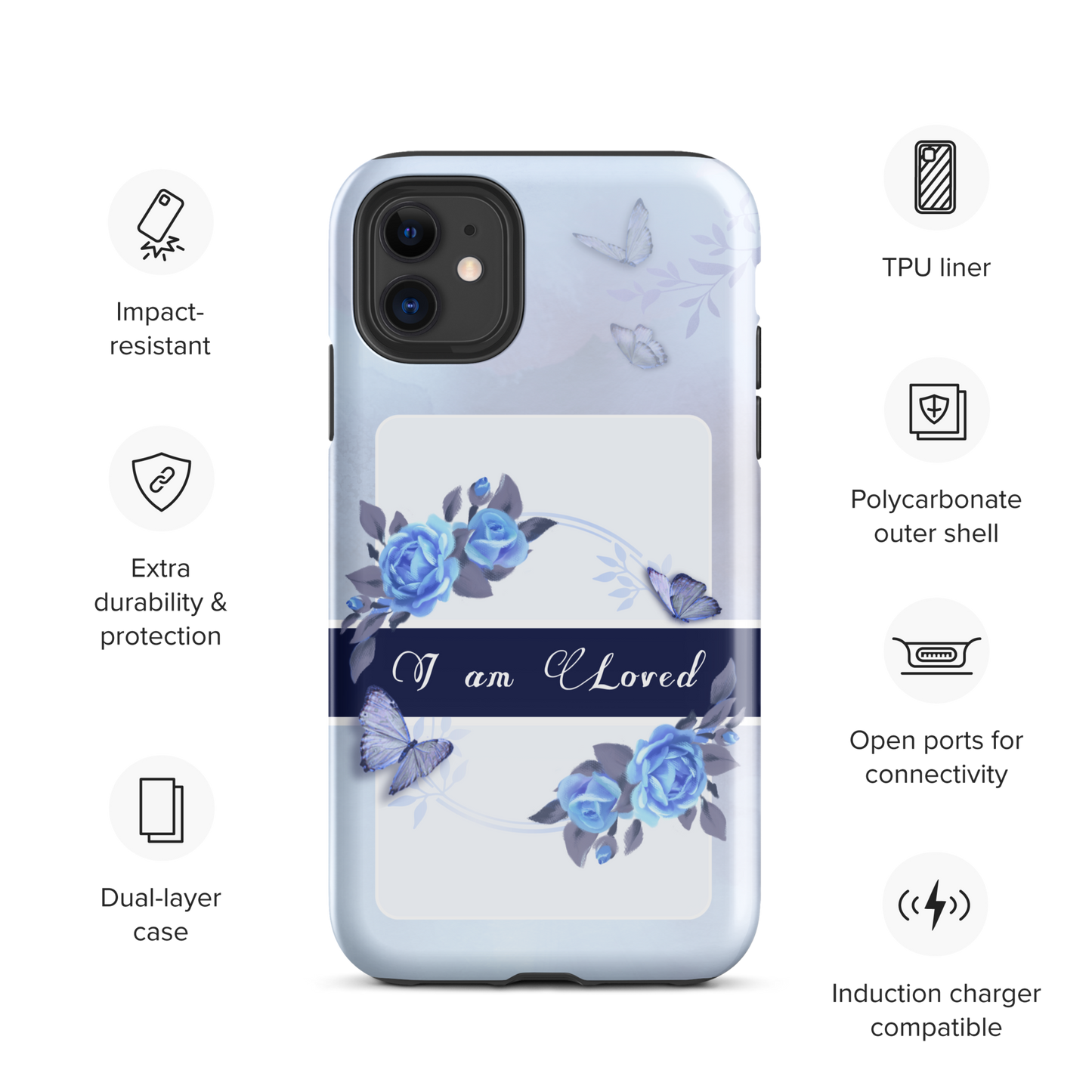 DUAL LAYER Tough iPhone® Case - Blue