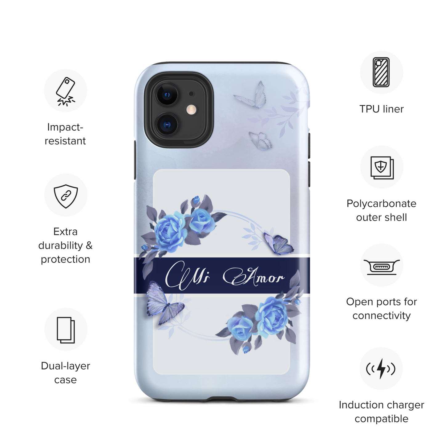 DUAL LAYER Tough iPhone® Case - Blue