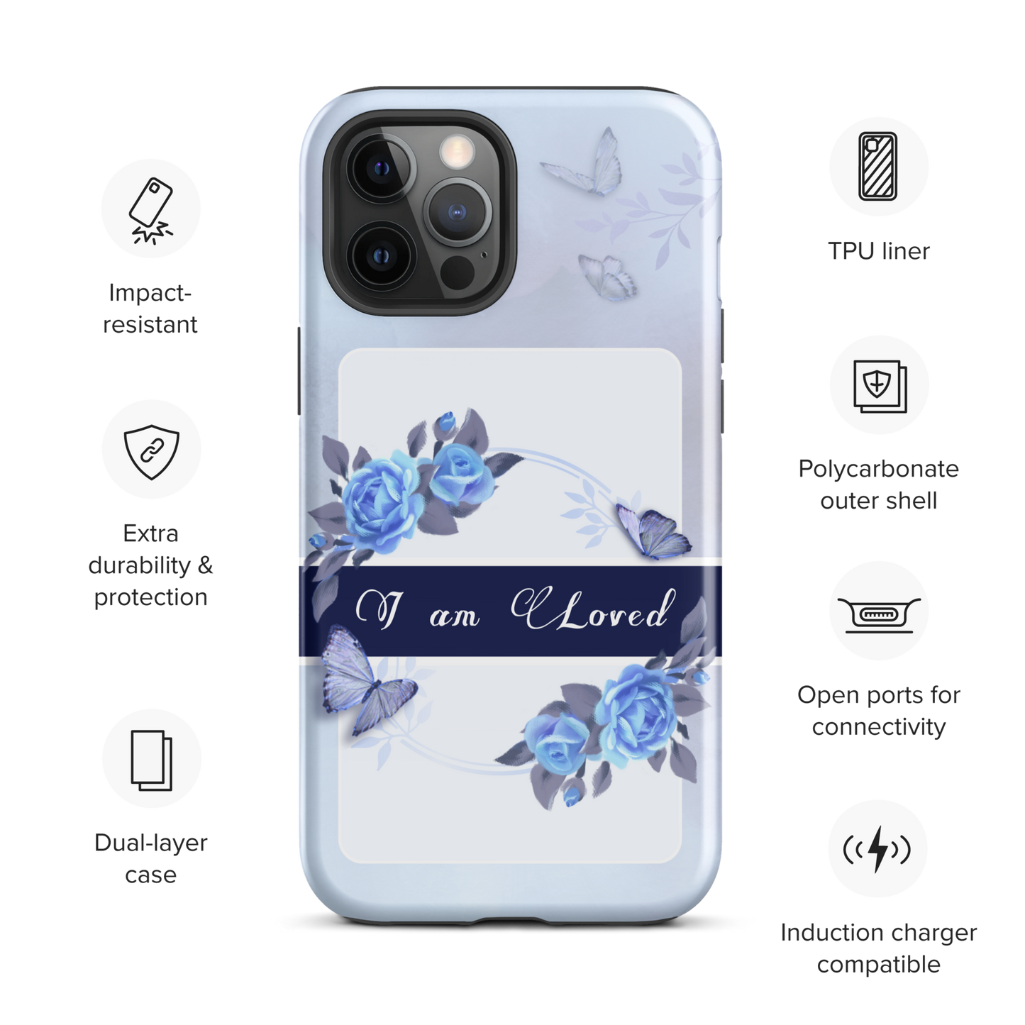 DUAL LAYER Tough iPhone® Case - Blue