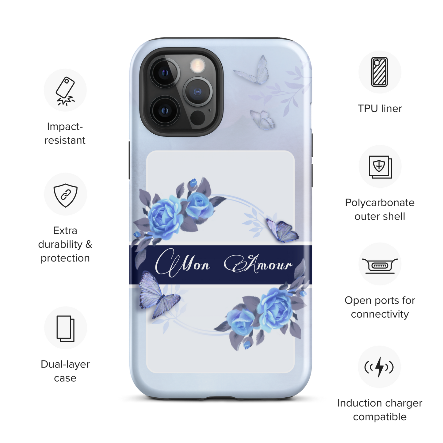 DUAL LAYER Tough iPhone® Case - Blue