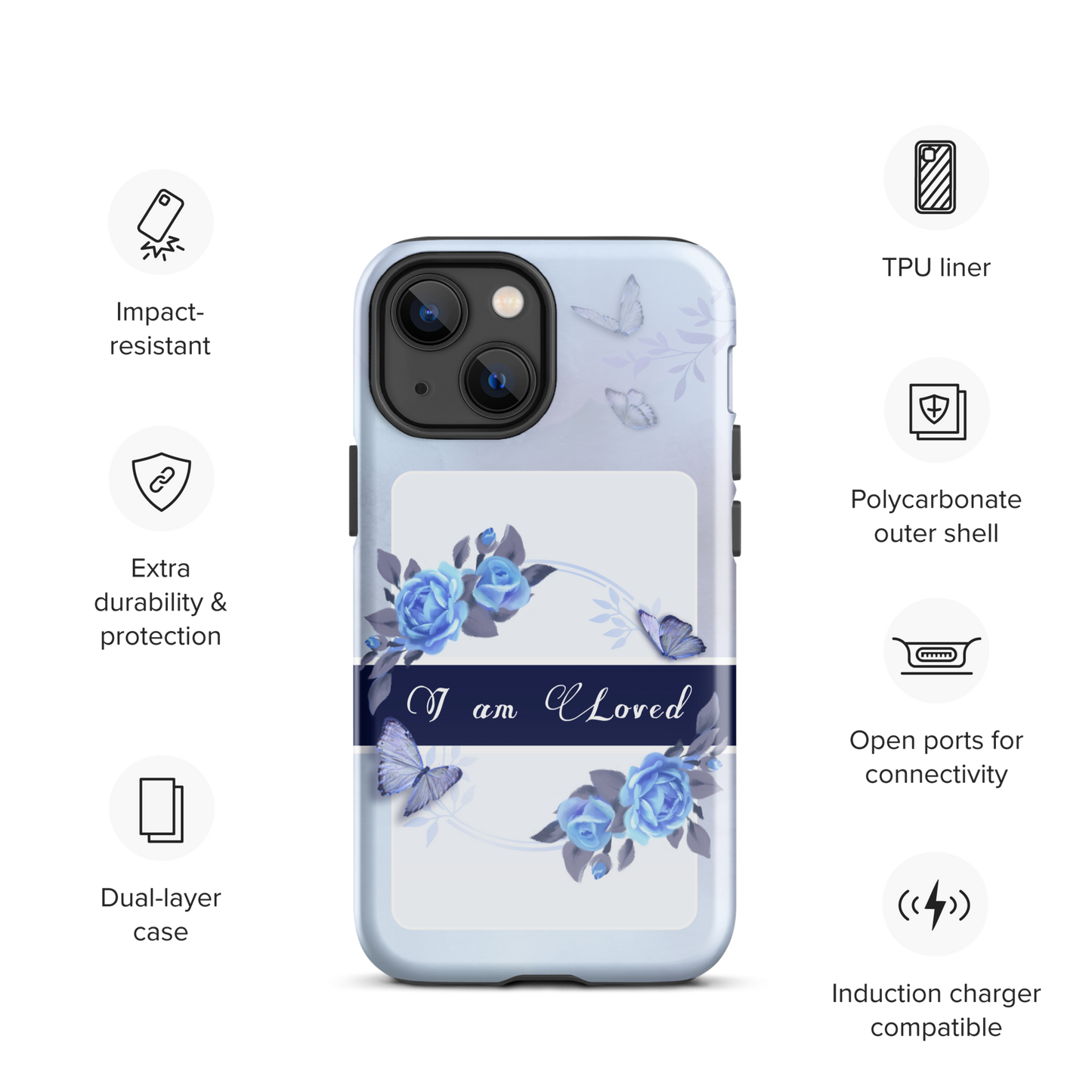 DUAL LAYER Tough iPhone® Case - Blue