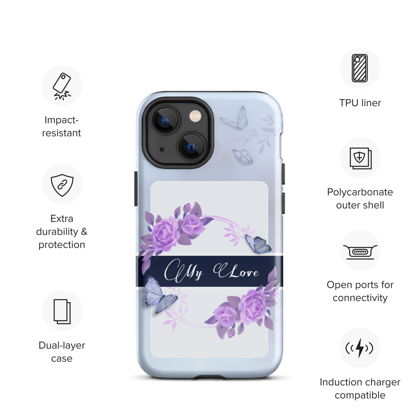 DUAL LAYER Tough iPhone® Case - Pink