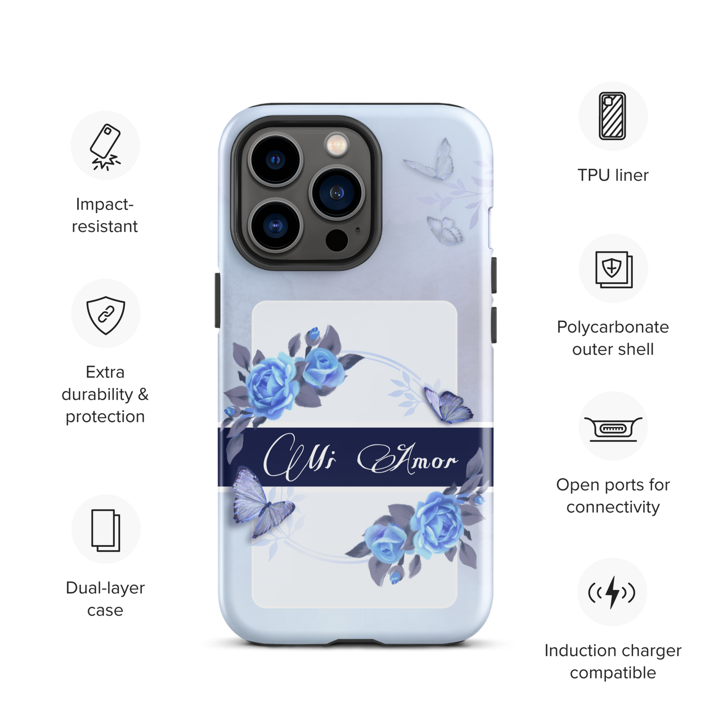 DUAL LAYER Tough iPhone® Case - Blue