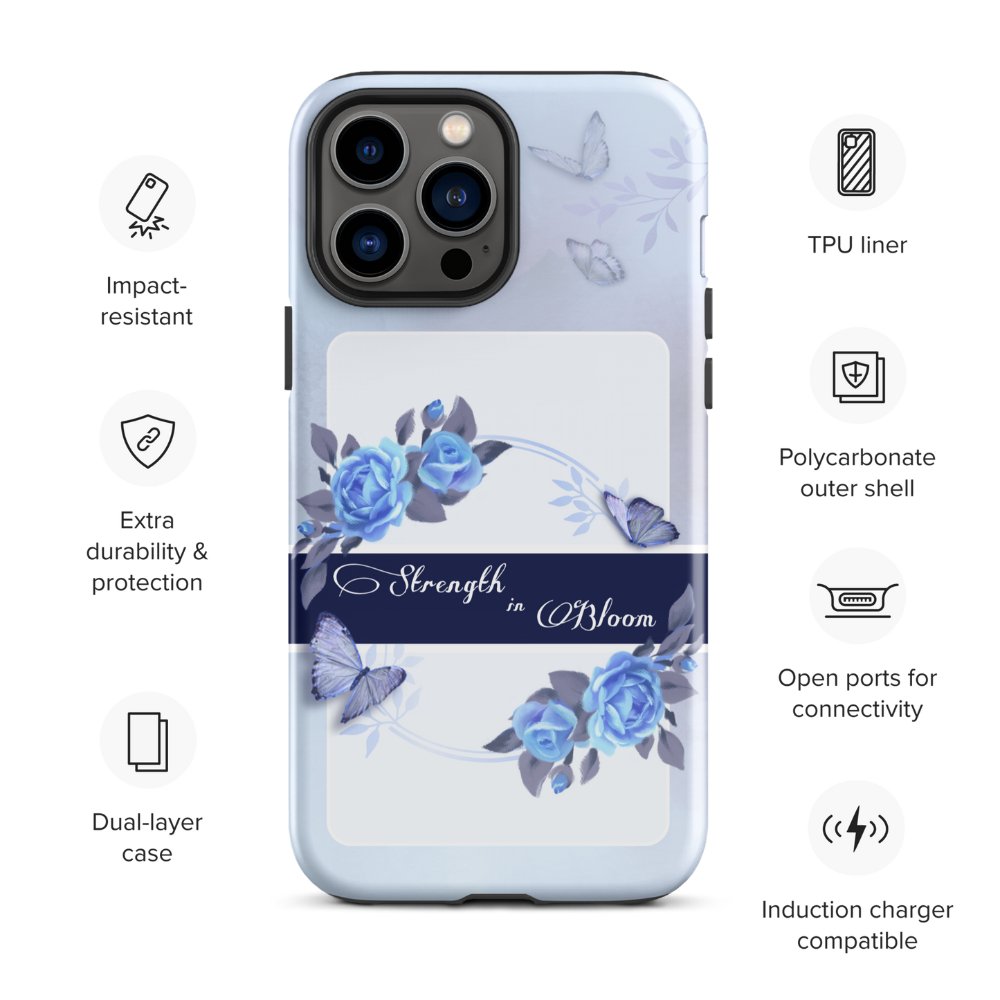 DUAL LAYER Tough iPhone® Case - Blue