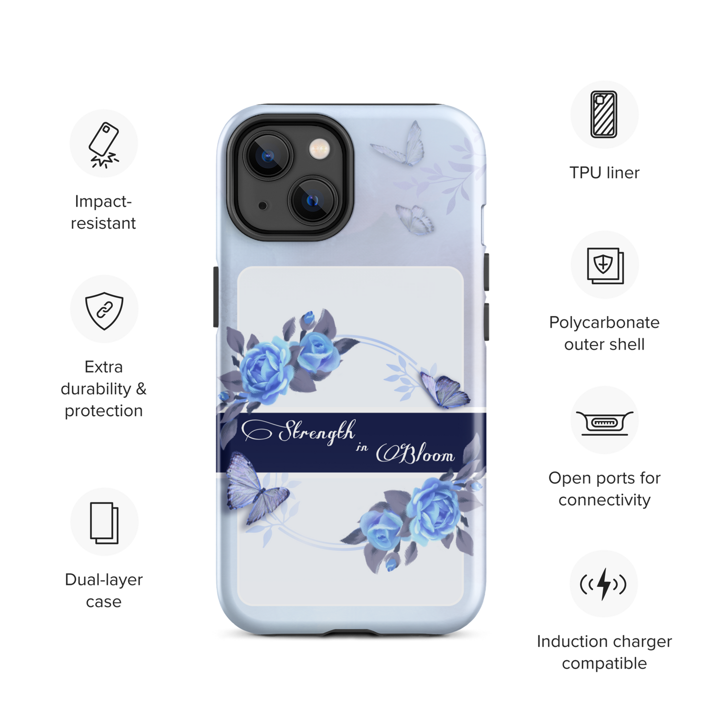 DUAL LAYER Tough iPhone® Case - Blue