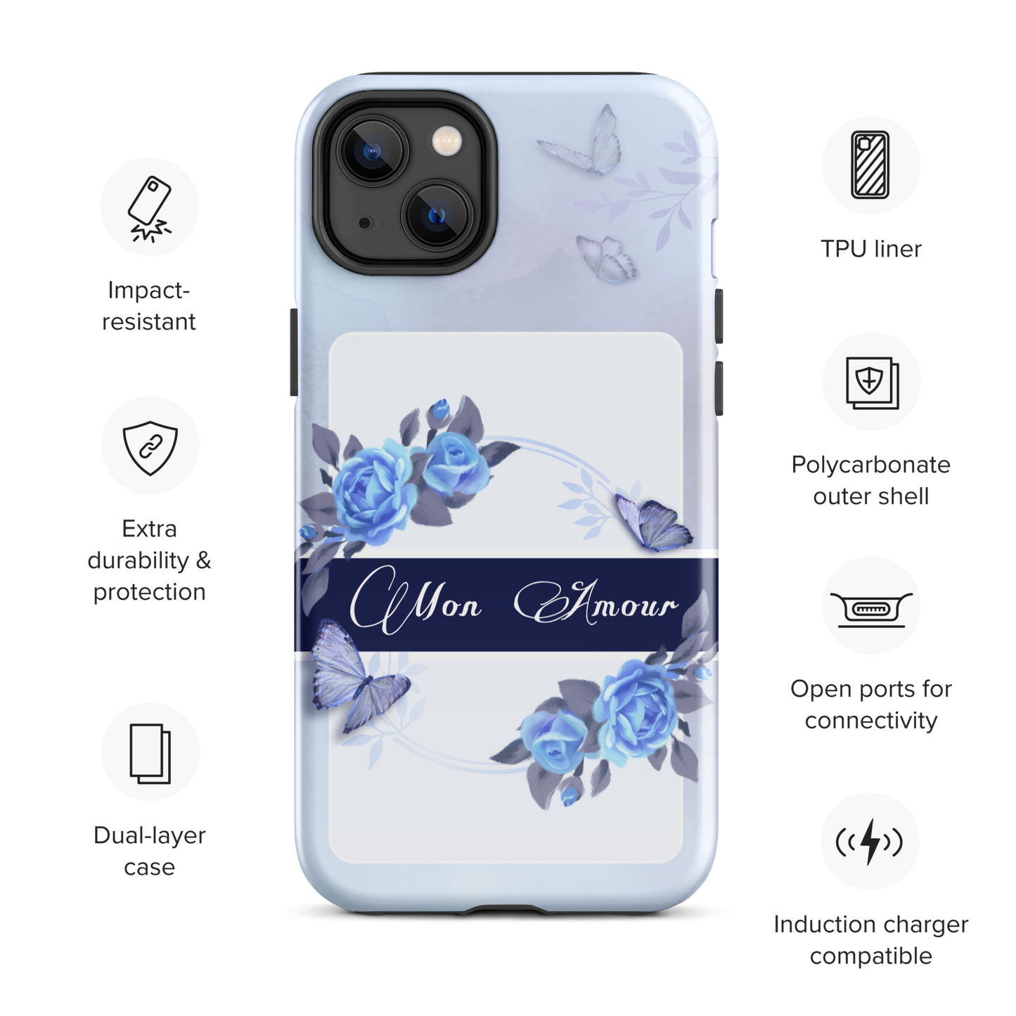 DUAL LAYER Tough iPhone® Case - Blue