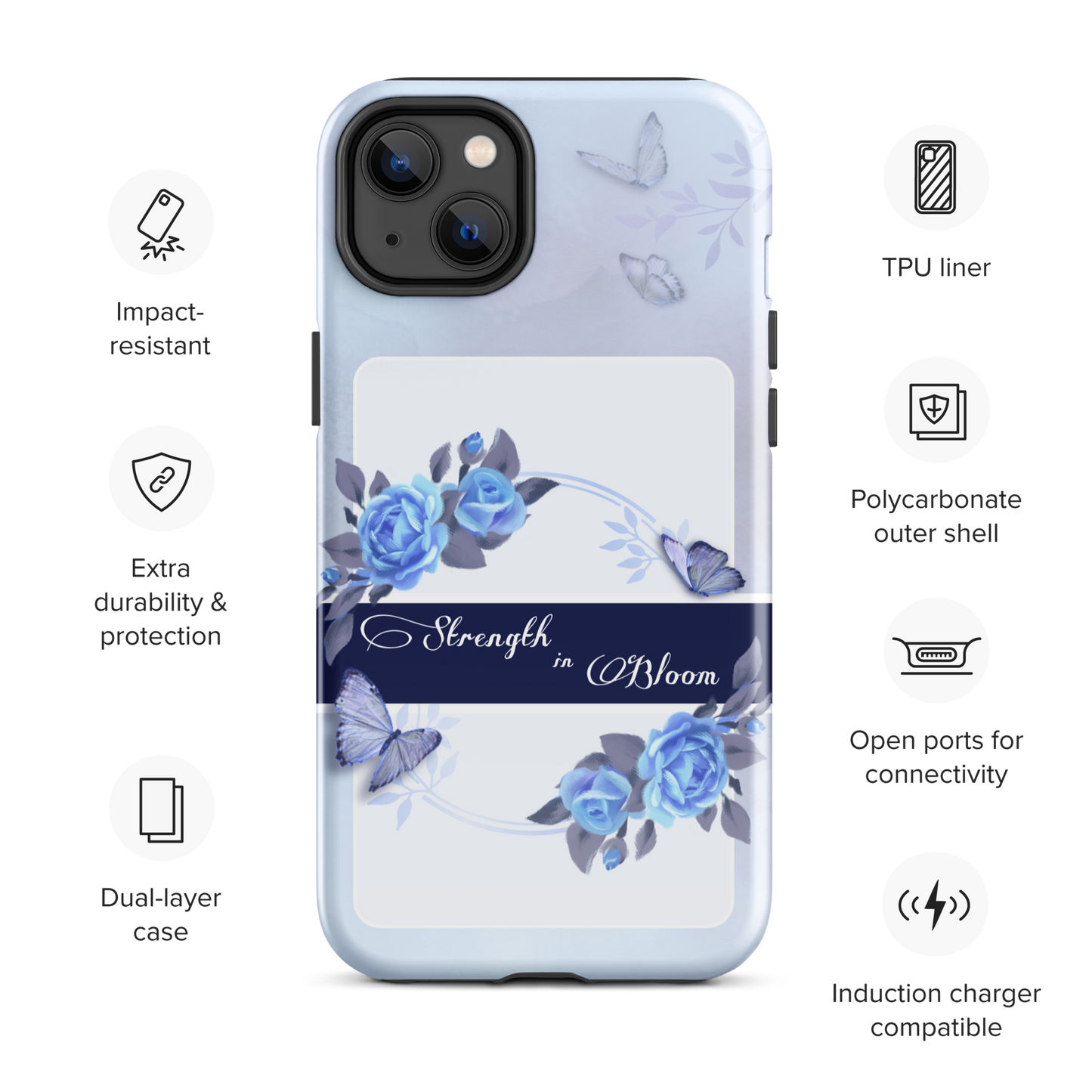 DUAL LAYER Tough iPhone® Case - Blue