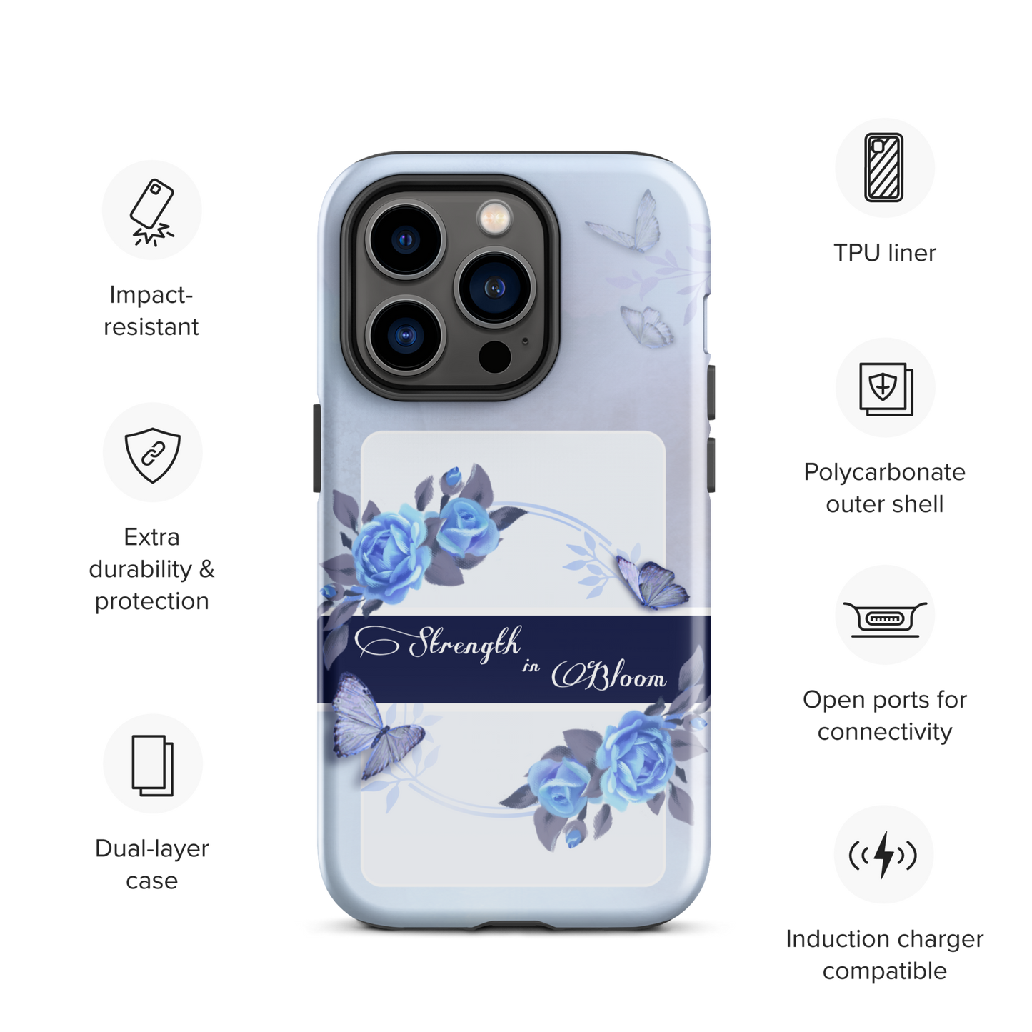 DUAL LAYER Tough iPhone® Case - Blue