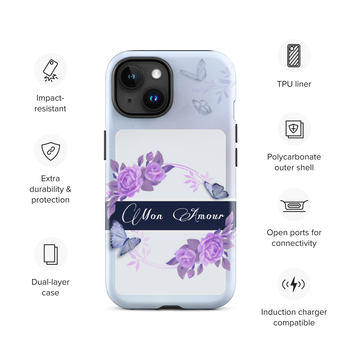 DUAL LAYER Tough iPhone® Case - Pink