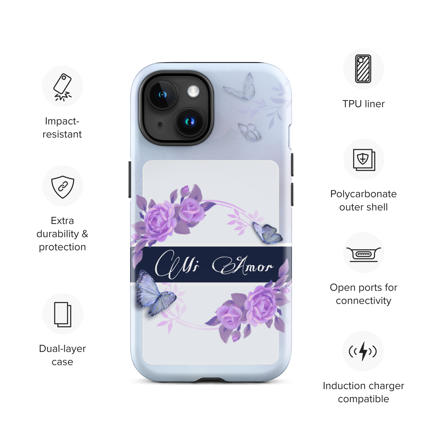 DUAL LAYER Tough iPhone® Case - Pink