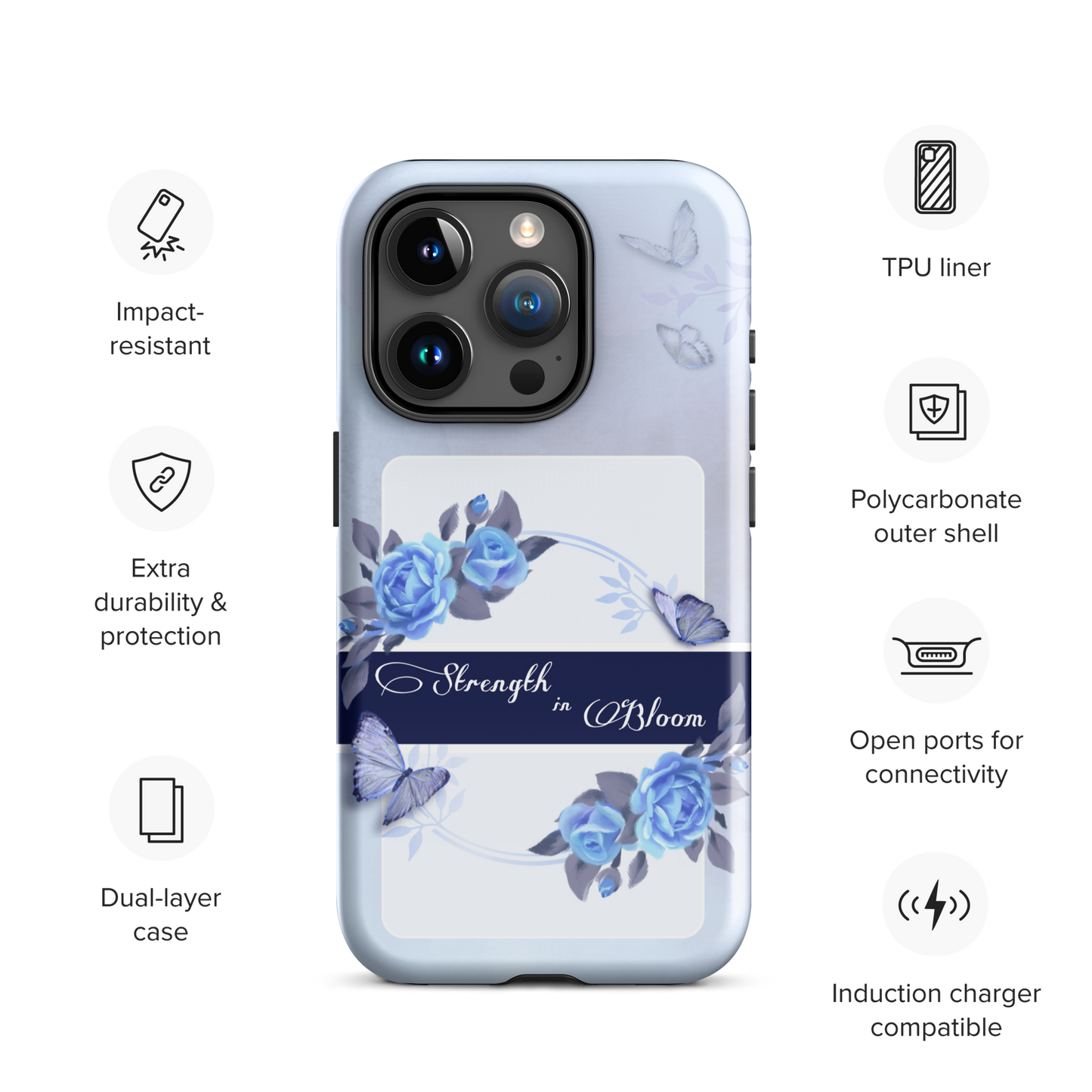 DUAL LAYER Tough iPhone® Case - Blue