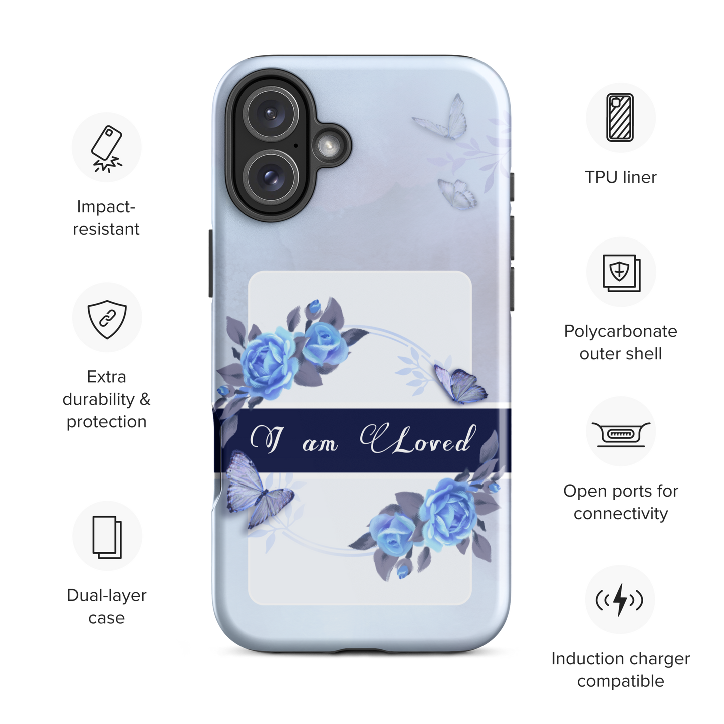 DUAL LAYER Tough iPhone® Case - Blue