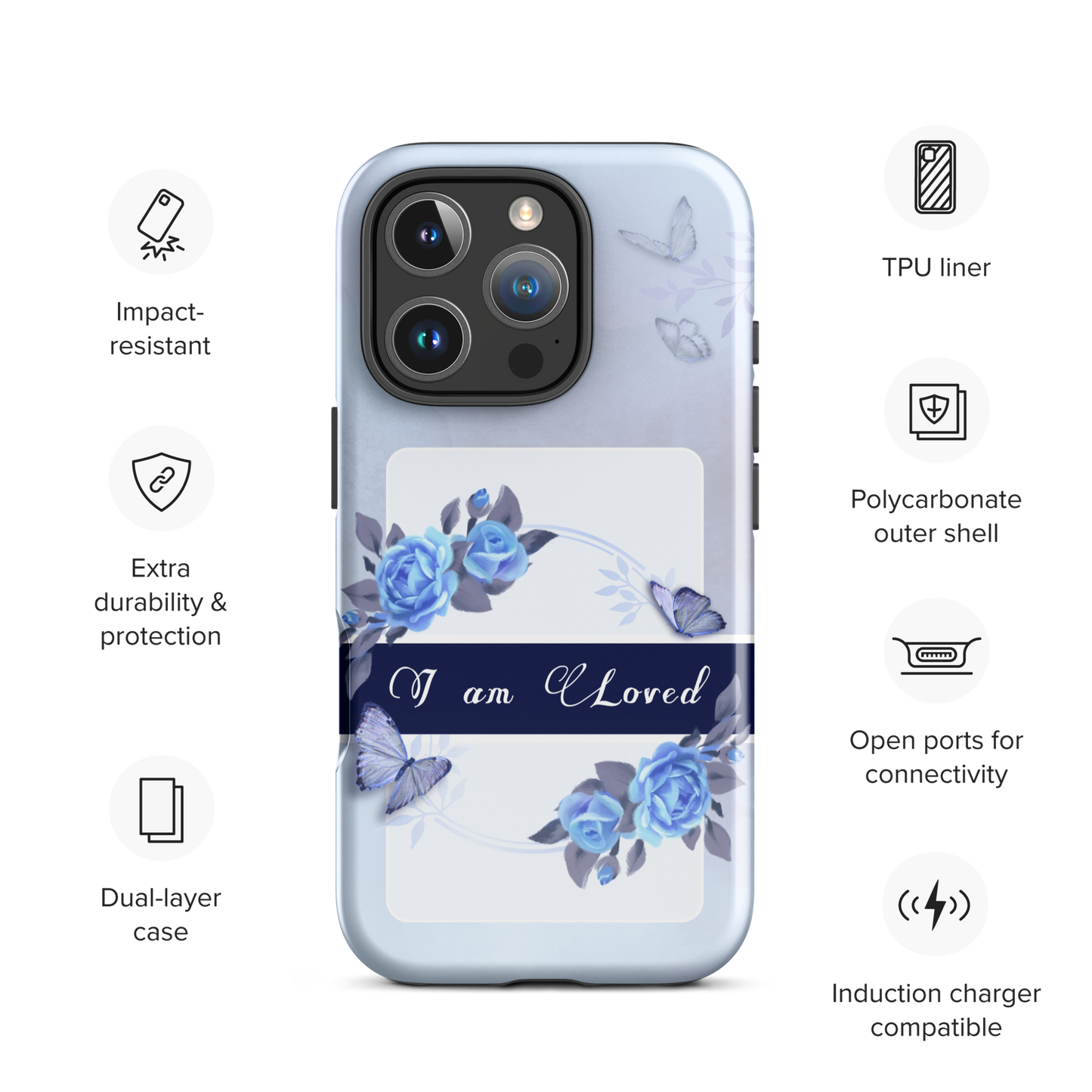 DUAL LAYER Tough iPhone® Case - Blue